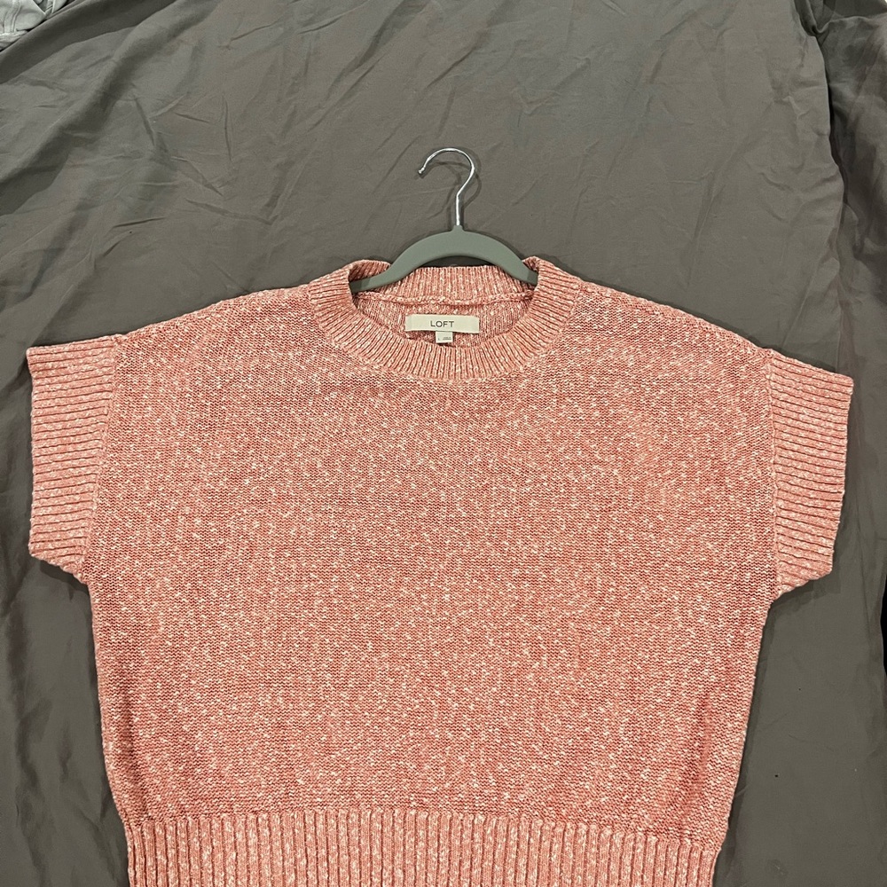LOFT Coral Knit Sweater